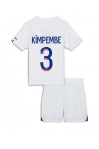 Paris Saint-Germain Presnel Kimpembe #3 Babyklær Tredje Fotballdrakt til barn 2022-23 Korte ermer (+ Korte bukser)